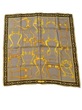 Gucci 100% Silk Horsebit Scarf – Made in Italy